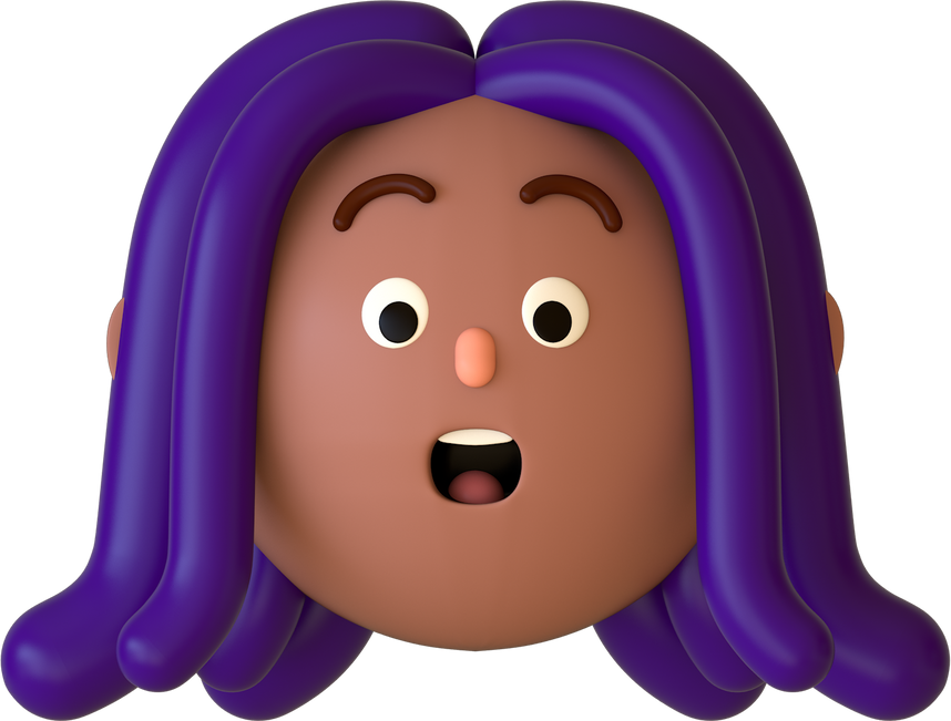 Circular 3D Head - Young American Teen